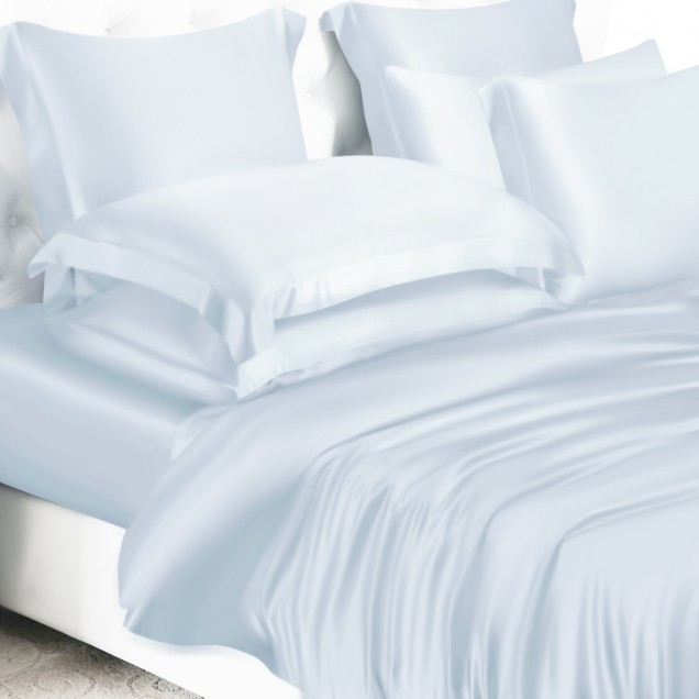 Cheap Alice Blue 22 Momme Mulberry Silk Duvet Cover Cheap Alice Blue 22 Momme Mulberry Silk Duvet Cover