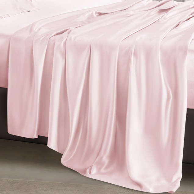 Cheap Baby Pink 22 Momme Mulberry Silk Flat Sheet Cheap Baby Pink 22 Momme Mulberry Silk Flat Sheet