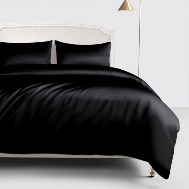Cheap Black 22 Momme Mulberry Silk Duvet Cover Cheap Black 22 Momme Mulberry Silk Duvet Cover