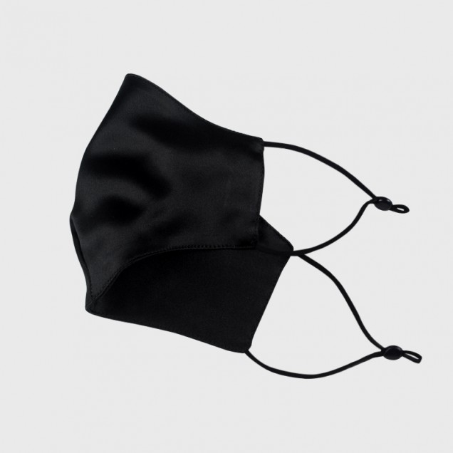 Cheap Black Double-Sided 22 Momme Silk Face Mask Cheap Black Double-Sided 22 Momme Silk Face Mask