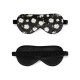 Cheap Black Flower Silk Sleep Mask Cheap Black Flower Silk Sleep Mask