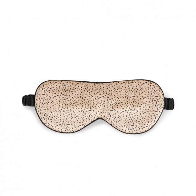 Cheap Black & Gold Silk Sleep Mask Cheap Black & Gold Silk Sleep Mask