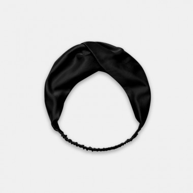 Cheap Black Mulberry Silk Headband