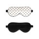 Cheap Black & White Heart Silk Sleep Mask Cheap Black & White Heart Silk Sleep Mask