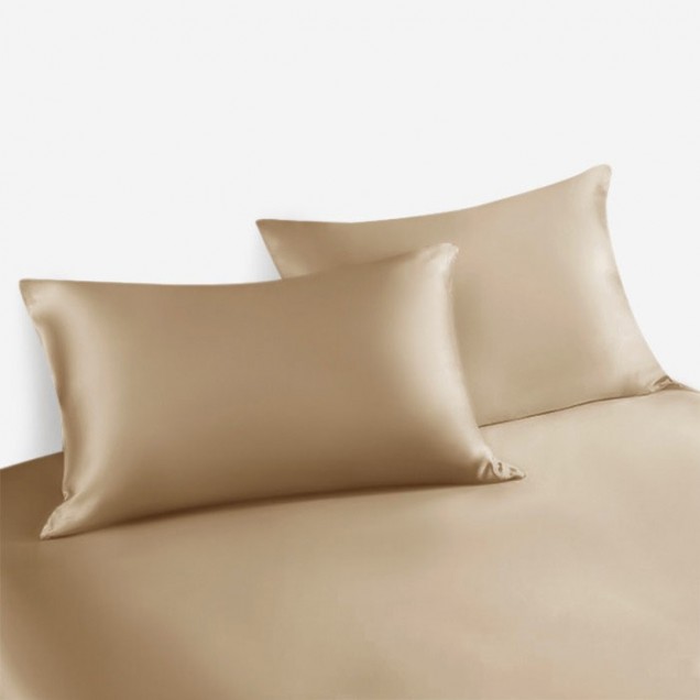 Cheap Cappuccino 22 Momme Mulberry Silk Pillowcase with Hidden Zipper Cheap Cappuccino 22 Momme Mulberry Silk Pillowcase with Hidden Zipper