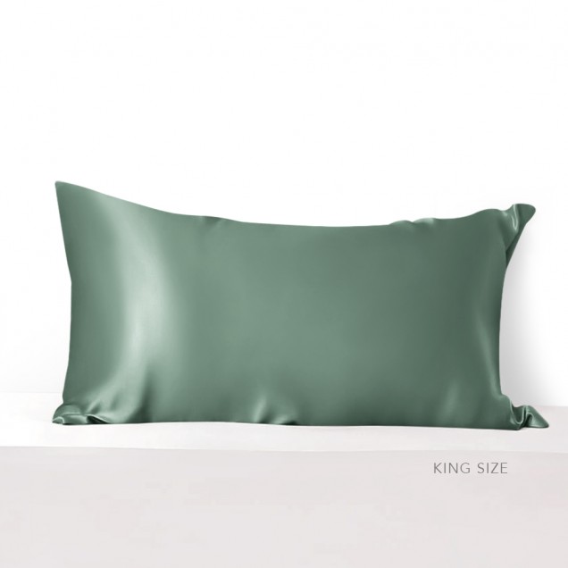 Cheap Celadon Green 22 Momme Mulberry Silk Pillowcase with Hidden Zipper Cheap Celadon Green 22 Momme Mulberry Silk Pillowcase with Hidden Zipper