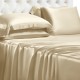 Cheap Champagne 22 Momme Mulberry Silk Fitted Sheet Cheap Champagne 22 Momme Mulberry Silk Fitted Sheet