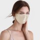Cheap Champagne & White Double-Sided 22 Momme Silk Face Mask Cheap Champagne & White Double-Sided 22 Momme Silk Face Mask