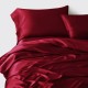 Cheap Claret 3 PCS 22 Momme Mulberry Silk Duvet Cover Set Cheap Claret 3 PCS 22 Momme Mulberry Silk Duvet Cover Set