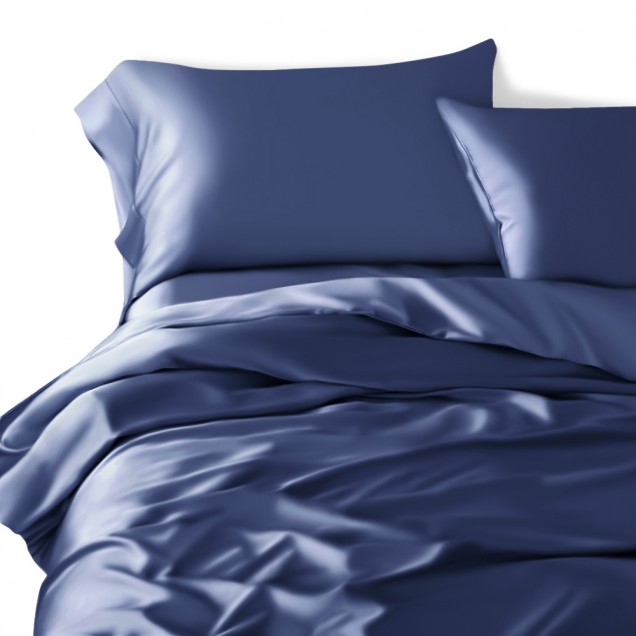 Cheap Dark Blue 22 Momme Mulberry Silk Duvet Cover Cheap Dark Blue 22 Momme Mulberry Silk Duvet Cover