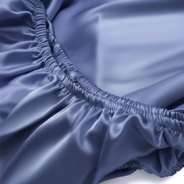 Cheap Dark Blue 22 Momme Mulberry Silk Fitted Sheet Cheap Dark Blue 22 Momme Mulberry Silk Fitted Sheet