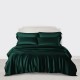 Cheap Dark Green 3 PCS 22 Momme Mulberry Silk Duvet Cover Set Cheap Dark Green 3 PCS 22 Momme Mulberry Silk Duvet Cover Set