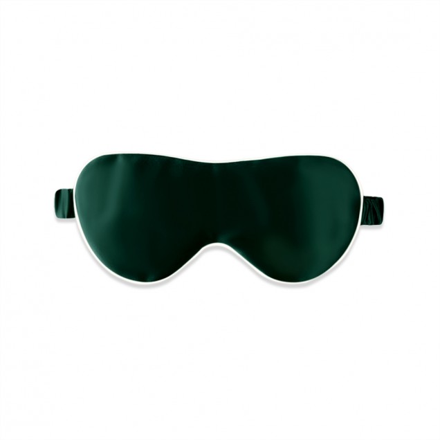Cheap Dark Green & Ivory Suede Rose Silk Eye Mask Cheap Dark Green & Ivory Suede Rose Silk Eye Mask