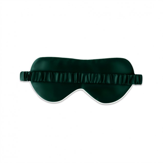 Cheap Dark Green & Ivory Suede Rose Silk Eye Mask Cheap Dark Green & Ivory Suede Rose Silk Eye Mask