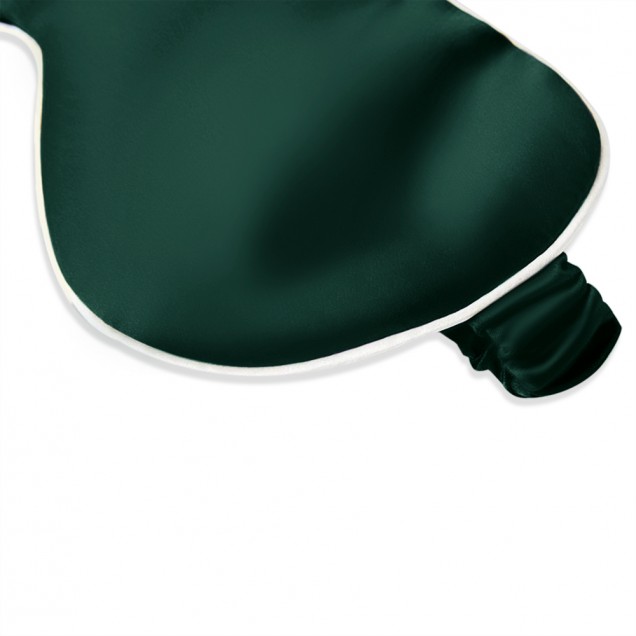 Cheap Dark Green & Ivory Suede Rose Silk Eye Mask Cheap Dark Green & Ivory Suede Rose Silk Eye Mask