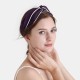 Cheap Dark Purple & Ivory Silk Headband Cheap Dark Purple & Ivory Silk Headband