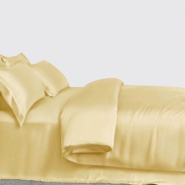 Cheap Gold 3 PCS 22 Momme Mulberry Silk Duvet Cover Set Cheap Gold 3 PCS 22 Momme Mulberry Silk Duvet Cover Set