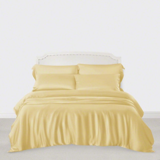 Cheap Gold 3 PCS 22 Momme Mulberry Silk Duvet Cover Set Cheap Gold 3 PCS 22 Momme Mulberry Silk Duvet Cover Set