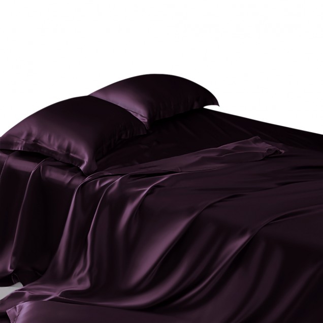 Cheap Grape 22 Momme Mulberry Silk Flat Sheet Cheap Grape 22 Momme Mulberry Silk Flat Sheet