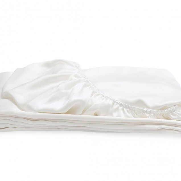 Cheap Ivory 22 Momme Mulberry Silk Fitted Sheet Cheap Ivory 22 Momme Mulberry Silk Fitted Sheet