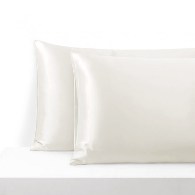 Cheap Ivory Envelope 22 Momme Mulberry Silk Pillowcase