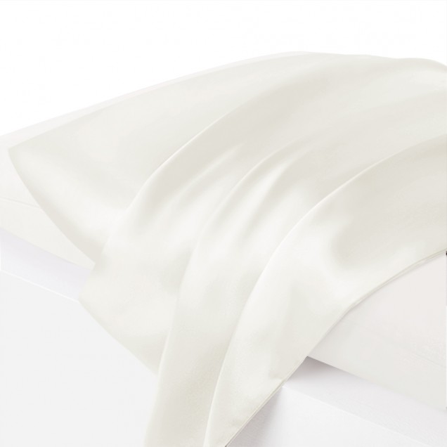 Cheap Ivory Envelope 22 Momme Mulberry Silk Pillowcase