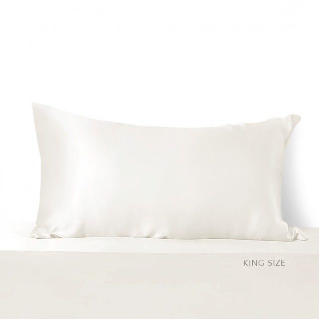 Cheap Ivory 22 Momme Mulberry Silk Pillowcase with Hidden Zipper Cheap Ivory 22 Momme Mulberry Silk Pillowcase with Hidden Zipper
