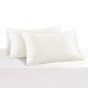 Cheap Ivory 22 Momme Mulberry Silk Pillowcase with Hidden Zipper