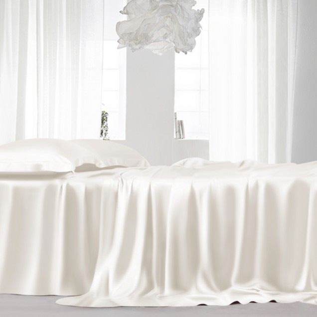 Cheap Ivory 22 Momme Mulberry Silk Sheet Set Cheap Ivory 22 Momme Mulberry Silk Sheet Set