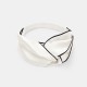 Cheap Ivory & Black Silk Headband Cheap Ivory & Black Silk Headband