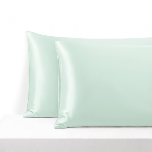 Cheap Light Cyan Envelope 22 Momme Mulberry Silk Pillowcase Cheap Light Cyan Envelope 22 Momme Mulberry Silk Pillowcase