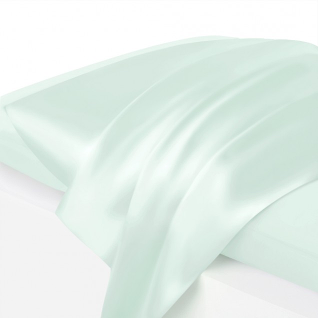 Cheap Light Cyan Envelope 22 Momme Mulberry Silk Pillowcase Cheap Light Cyan Envelope 22 Momme Mulberry Silk Pillowcase