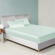 Cheap Light Cyan 22 Momme Mulberry Silk Sheet Set