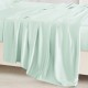 Cheap Light Cyan 22 Momme Mulberry Silk Sheet Set