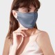Cheap Misty Blue & White Double-Sided 22 Momme Silk Face Mask Cheap Misty Blue & White Double-Sided 22 Momme Silk Face Mask