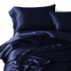 Cheap Navy 3 PCS 22 Momme Mulberry Silk Duvet Cover Set Cheap Navy 3 PCS 22 Momme Mulberry Silk Duvet Cover Set