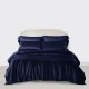 Cheap Navy 3 PCS 22 Momme Mulberry Silk Duvet Cover Set Cheap Navy 3 PCS 22 Momme Mulberry Silk Duvet Cover Set
