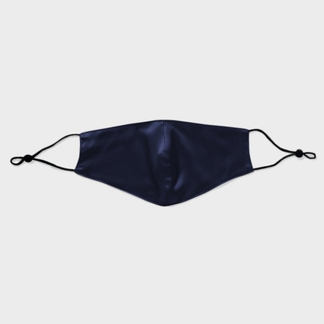 Cheap Navy & Black Double-Sided 22 Momme Silk Face Mask Cheap Navy & Black Double-Sided 22 Momme Silk Face Mask
