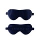Cheap Navy & Ivory Suede Rose Silk Eye Mask Cheap Navy & Ivory Suede Rose Silk Eye Mask