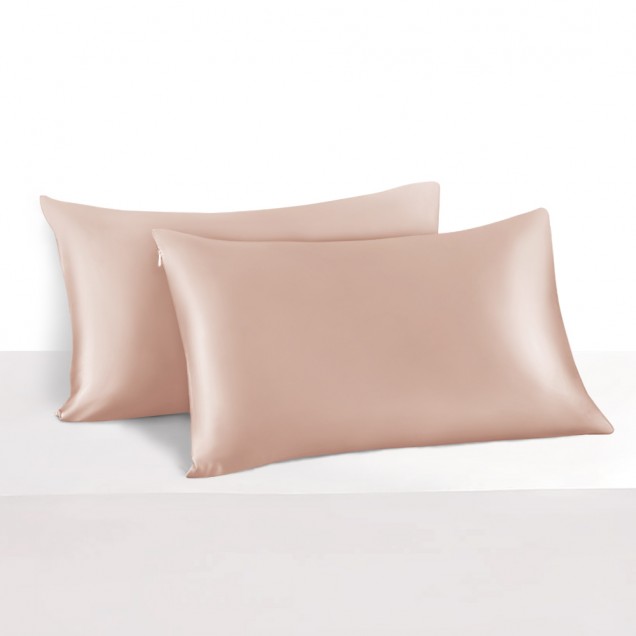 Cheap Pearl Pink 22 Momme Mulberry Silk Pillowcase with Hidden Zipper Cheap Pearl Pink 22 Momme Mulberry Silk Pillowcase with Hidden Zipper