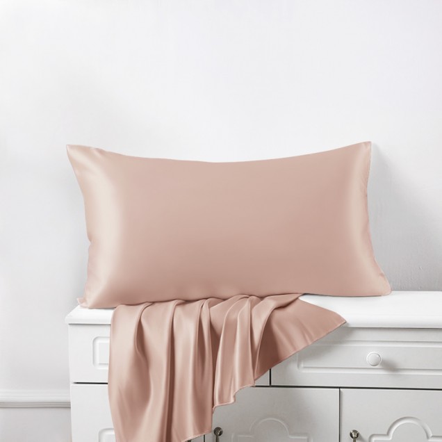 Cheap Pearl Pink 22 Momme Mulberry Silk Pillowcase with Hidden Zipper Cheap Pearl Pink 22 Momme Mulberry Silk Pillowcase with Hidden Zipper