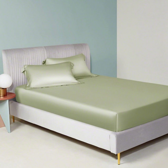 Cheap Sage Green 22 Momme Mulberry Silk Fitted Sheet Cheap Sage Green 22 Momme Mulberry Silk Fitted Sheet