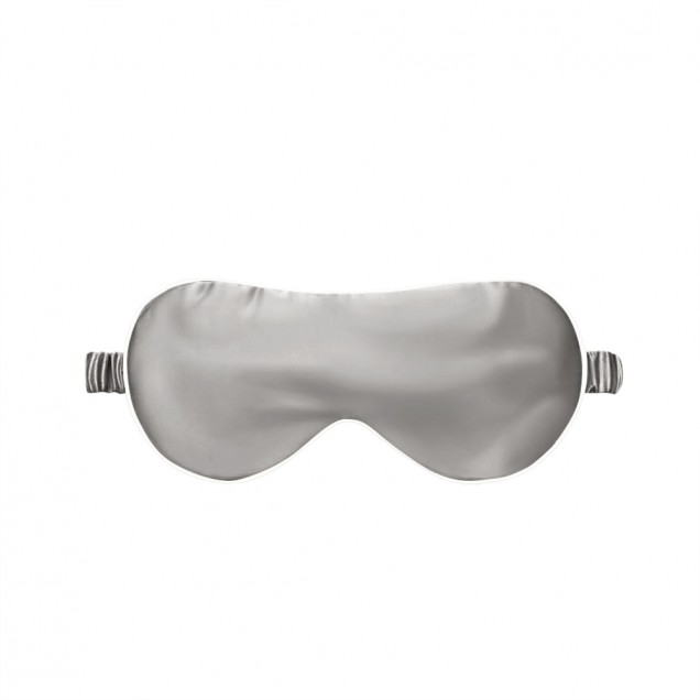 Cheap Silver & Ivory Suede Rose Silk Eye Mask Cheap Silver & Ivory Suede Rose Silk Eye Mask