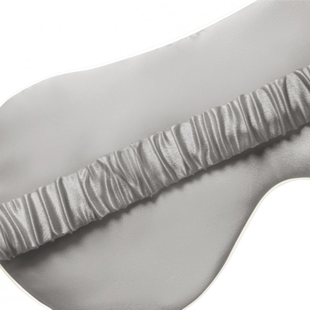 Cheap Silver & Ivory Suede Rose Silk Eye Mask Cheap Silver & Ivory Suede Rose Silk Eye Mask