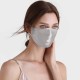 Cheap Silver & White Double-Sided 22 Momme Silk Face Mask Cheap Silver & White Double-Sided 22 Momme Silk Face Mask