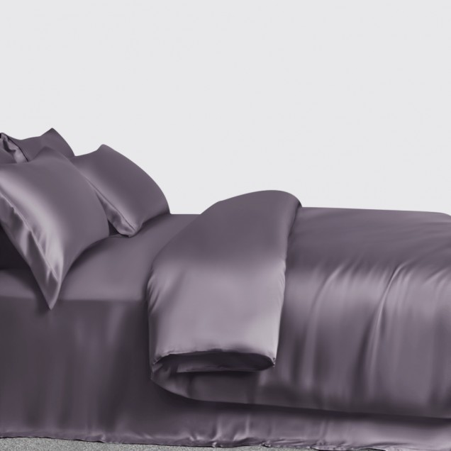 Cheap Slate Gray 3 PCS 22 Momme Mulberry Silk Duvet Cover Set Cheap Slate Gray 3 PCS 22 Momme Mulberry Silk Duvet Cover Set