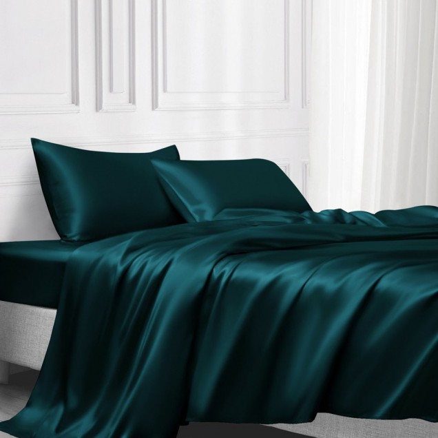 Cheap Teal 22 Momme Mulberry Silk Flat Sheet Cheap Teal 22 Momme Mulberry Silk Flat Sheet