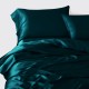 Cheap Teal 3 PCS 22 Momme Mulberry Silk Duvet Cover Set Cheap Teal 3 PCS 22 Momme Mulberry Silk Duvet Cover Set