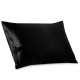 Cheap Two Piece Silk Gift Set Black Pillowcase & Eye Mask Cheap Two Piece Silk Gift Set Black Pillowcase & Eye Mask