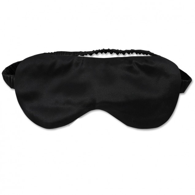 Cheap Two Piece Silk Gift Set Black Pillowcase & Eye Mask Cheap Two Piece Silk Gift Set Black Pillowcase & Eye Mask